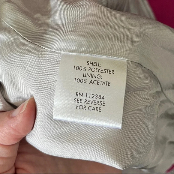 Calvin Klein hot pink utility trench coat with belt size 14 - Picture 10 of 13